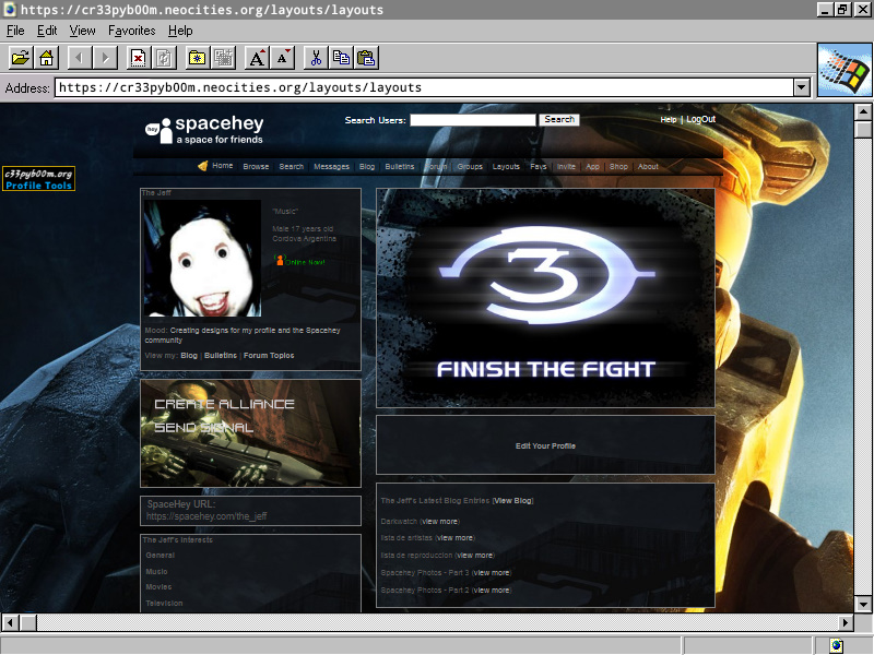Layout Screenshot