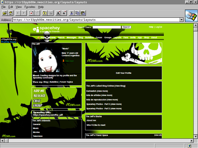 Layout Screenshot